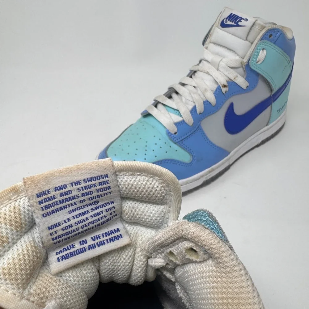 Nike Dunk High Next Nature Womens 6 Blue White Casual Sneakers Shoes Colorway - Picture 8 of 9